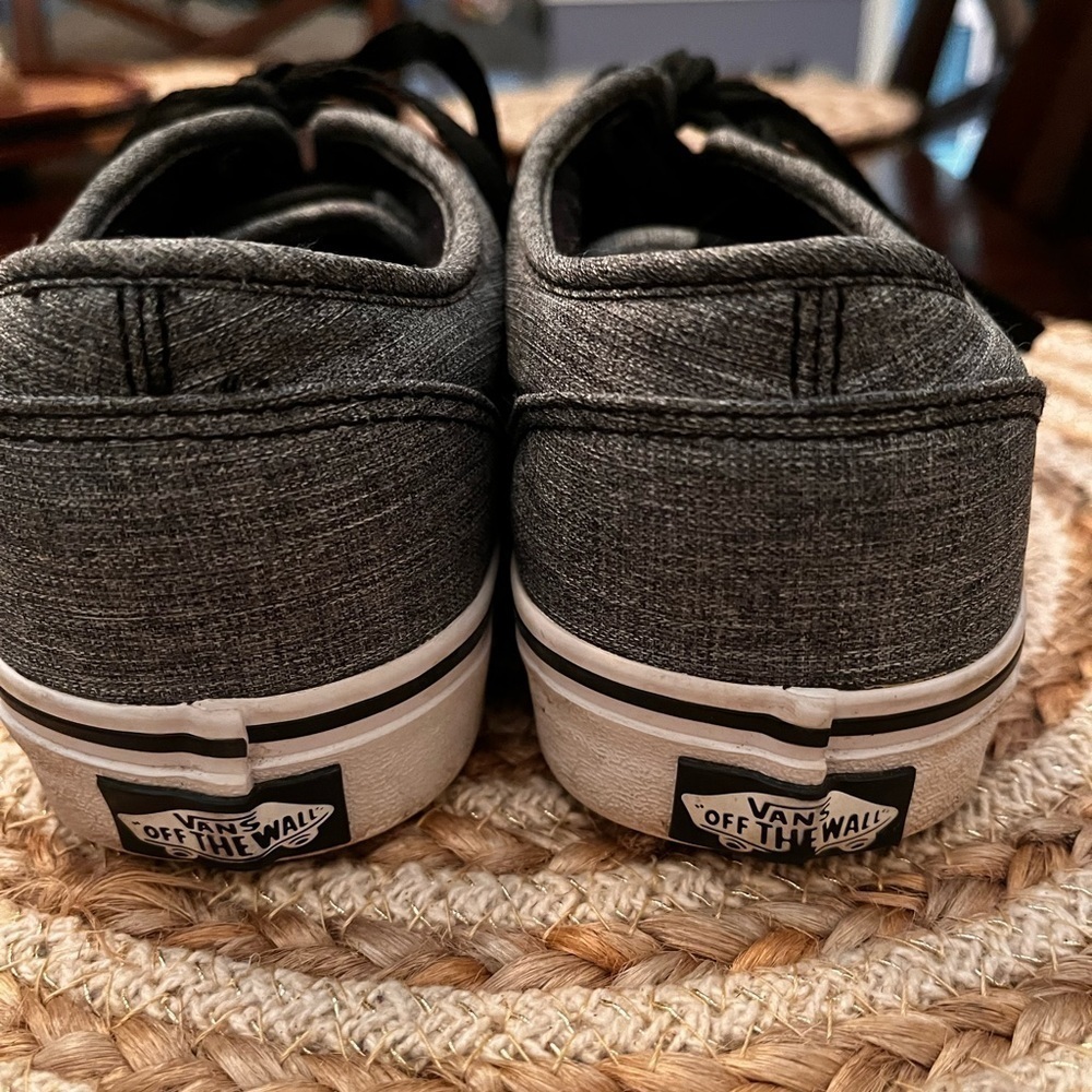 Vans Gray Sneakers with Black Laces - Picture 3 of 10